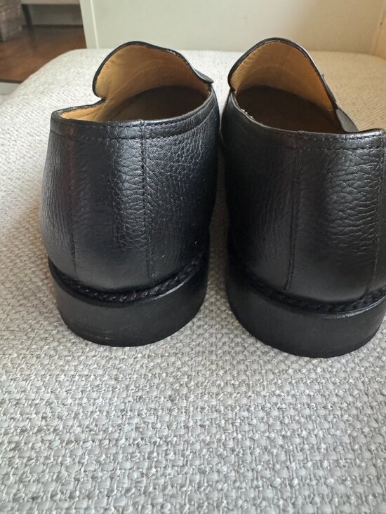 Men\'s Size 12 Dress Casual Michael Bastian Leather Tassel Loafers Black main image 8